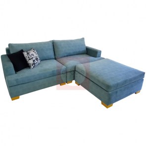 Sillon esquinero Gerome 2 cuerpos con puff